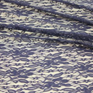 Швейная ткань
 Гипюр стрейч «Цветы» цвет темно-синий
