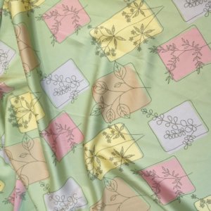 Швейная ткань
 Армани шелк «Панно Веточка» цвет зеленый