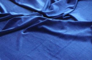 Ткань для обивки 
 Бархат для штор стрейч цвет синий