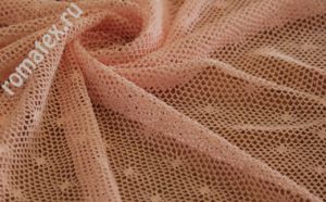Ткань для рукоделия
 Сетка «Ажур» цвет персиковый