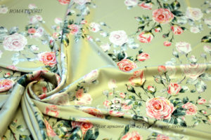 Ткань для рукоделия
 Армани шелк роза кустовая цвет песочный